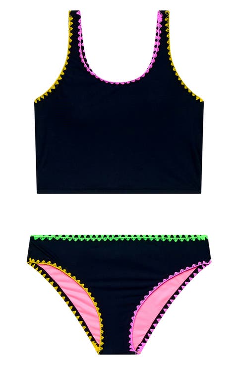 Kids' Whipstitch Two-Piece Swimsuit (Big Kid)