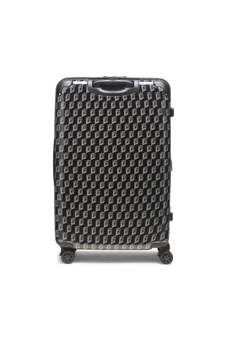 Bon Voyage Upright Suitcase, Alternate, color, Black/Grey