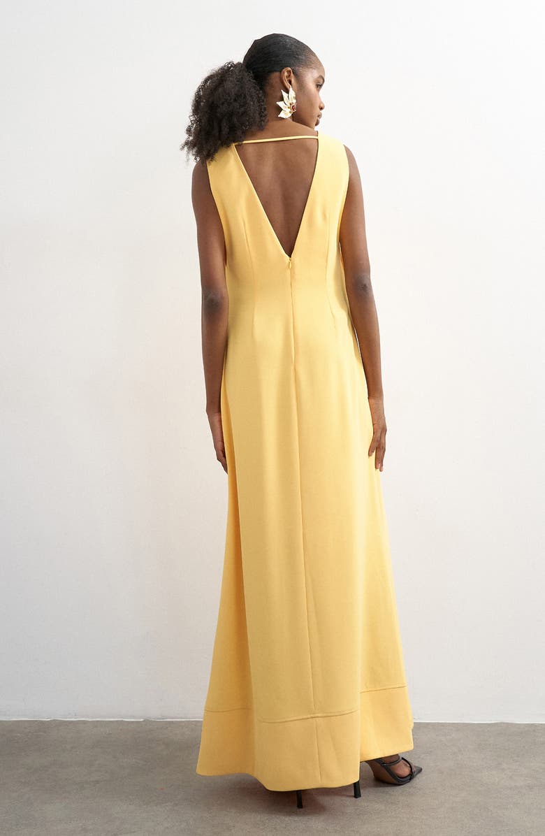 Topshop V-Neck Maxi Dress, Alternate, color,