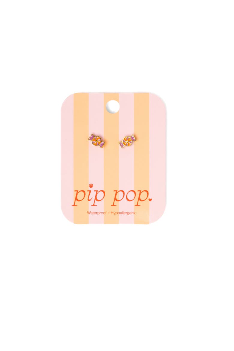 Girls' Candy Flatback Stud Hypoallergenic Earrings, Alternate, color, Multi
