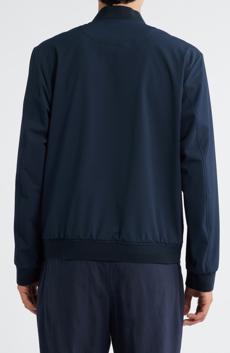 BOSS Hanry Slim Fit Bomber Jacket, Alternate, color, Dark Blue