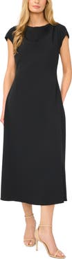 Halogen® Cowl Neck Midi Dress
