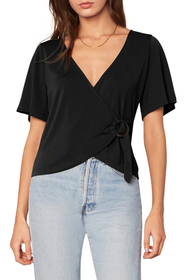BB Dakota Far Side Wrap Front Top, Main, color, BLACK