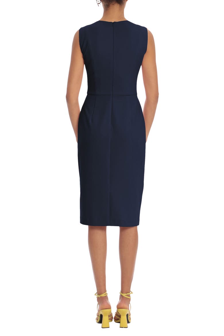 Cutout Sheath Midi Dress, Alternate, color, TWILIGHT NAVY