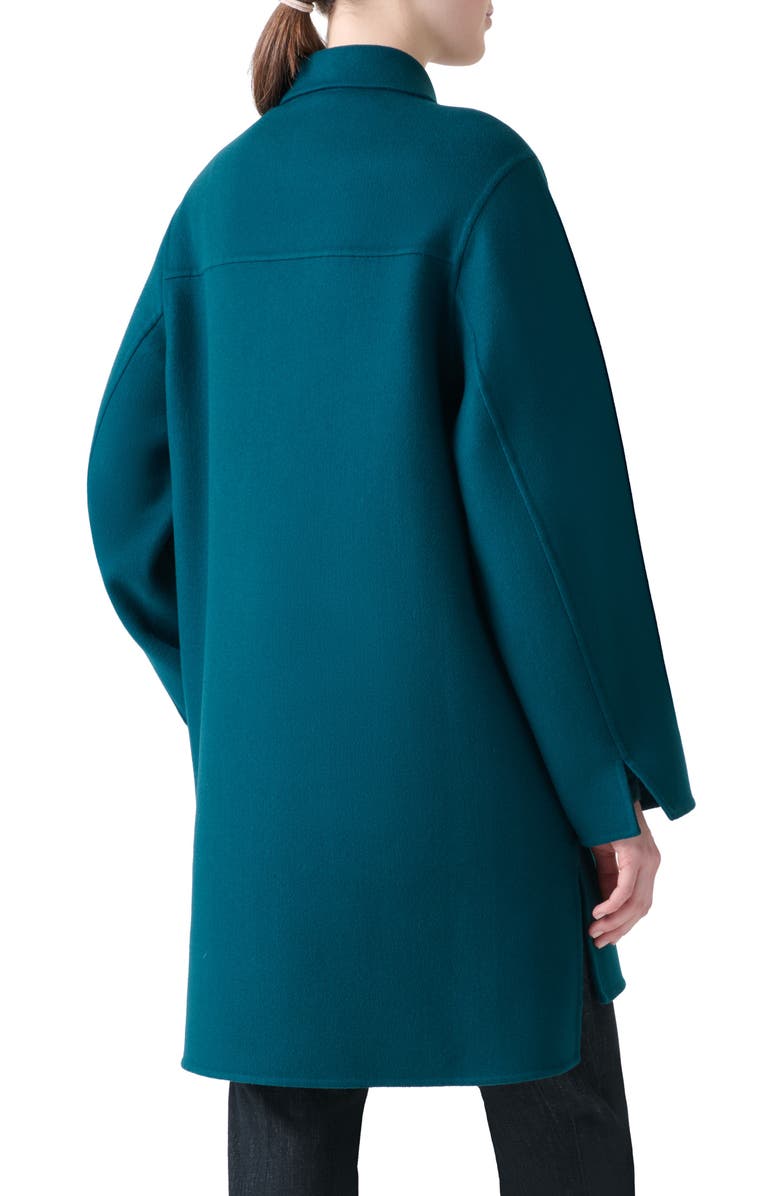 Akris Fabiola Cashmere Coat, Alternate, color, River Green