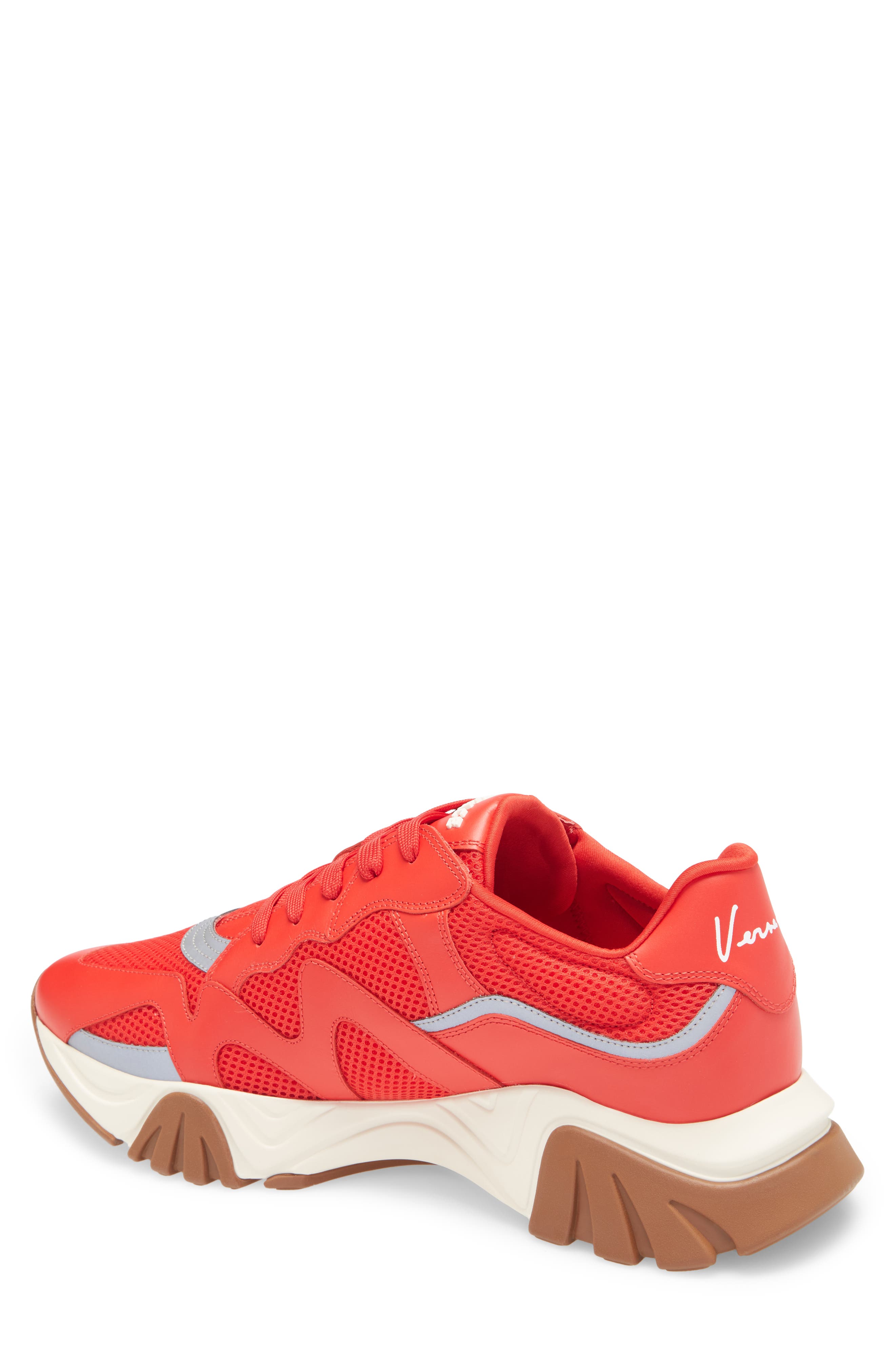 Versace Chunky Sole Sneaker, Alternate, color, 
