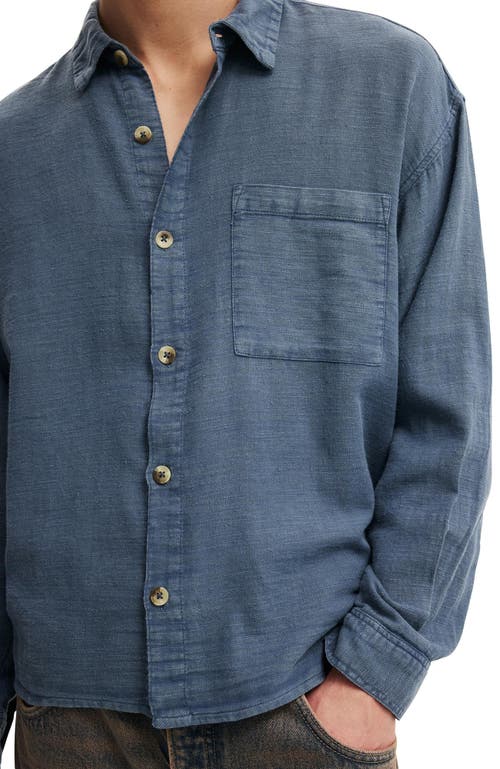 Cotton On Washed Long Sleeve Shirt In Multi