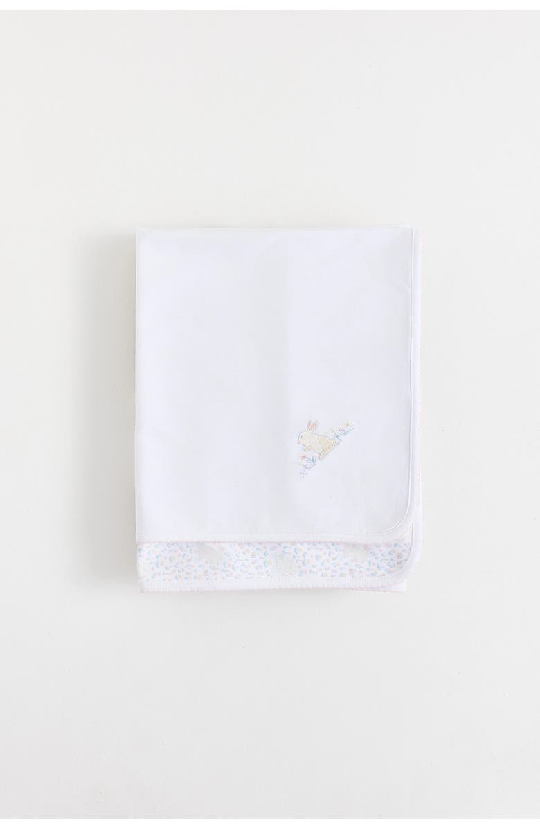 Babycottons Caramel Receiving Blanket, Main, color, Full-Print