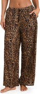 L'AGENCE Geraldine Leopard Cover-Up Pants