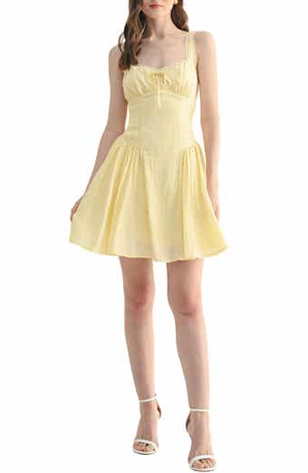 All in Favor Lace Detail Minidress