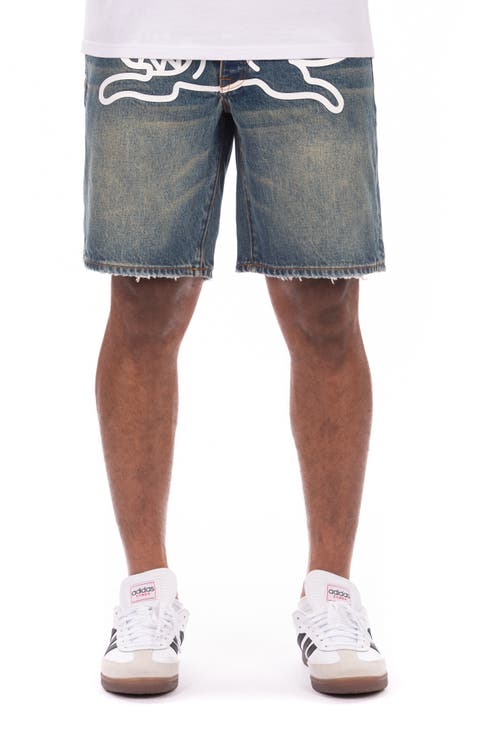 Blueberry Yogurt Denim Shorts
