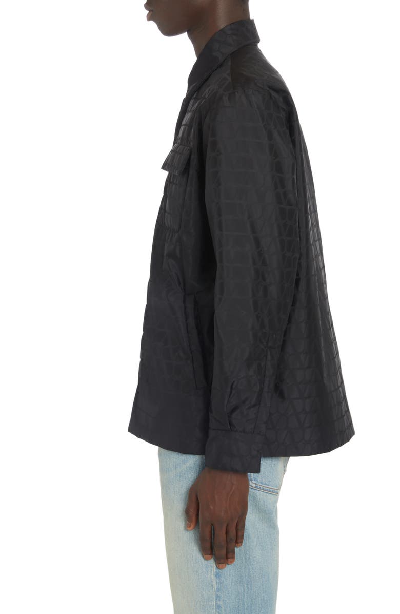 Valentino VLOGO Toile Iconographe Nylon Jacket, Alternate, color, 