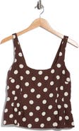 CeCe Polka Dot Print Peplum Top