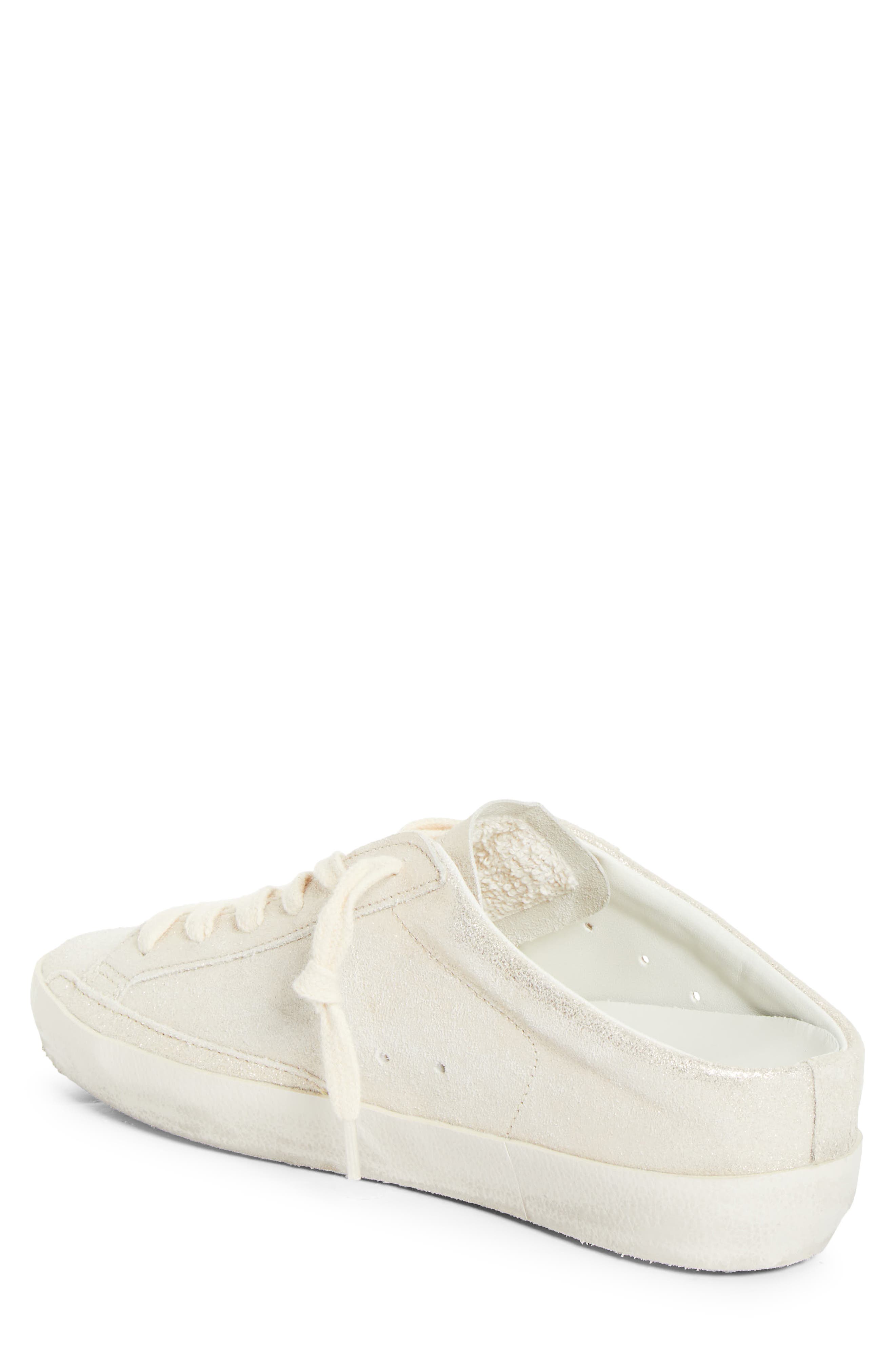 Golden Goose Super-Star Sabot Mule Sneaker, Alternate, color, Platinum/ Cream