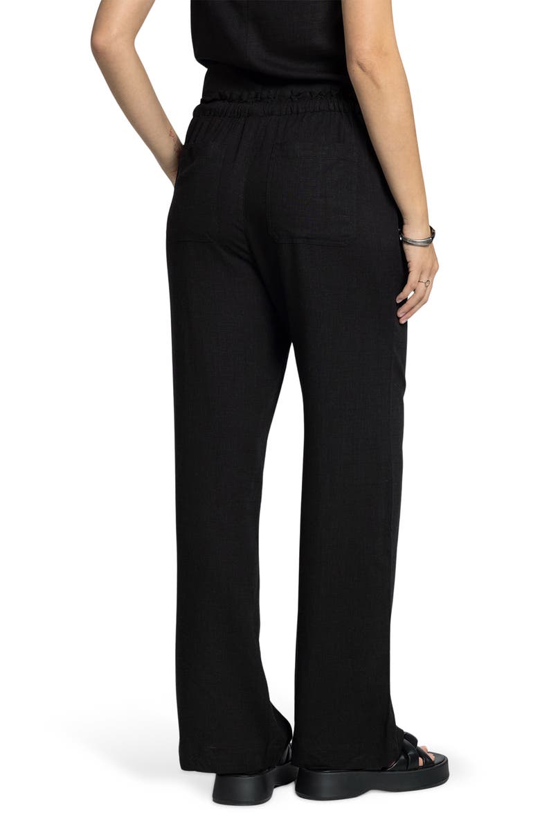 Thread & Supply Arcadia Drawstring Wide Pants, Alternate, color, Black