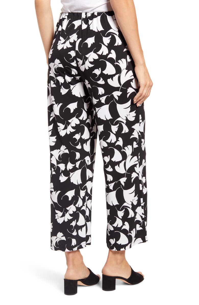 Chaus Botanical Fantasy Side Tie Wide Leg Pants, Alternate, color, 
