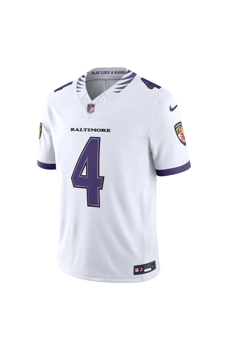 Nike Men's Nike Zay Flowers White Baltimore Ravens Vapor F.U.S.E. Stitched Limited Jersey, Alternate, color, White