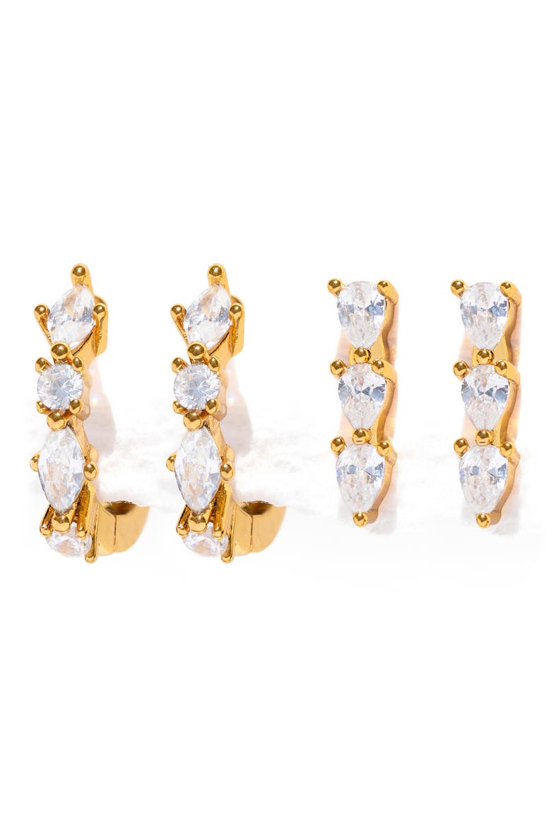 Capri Earring Set, Main, color, GOLD