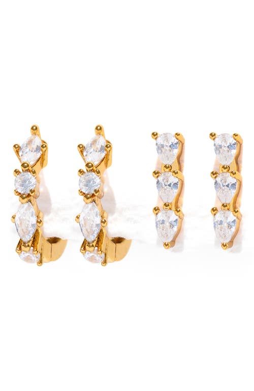 Girls Crew Capri Earring Set In Gold