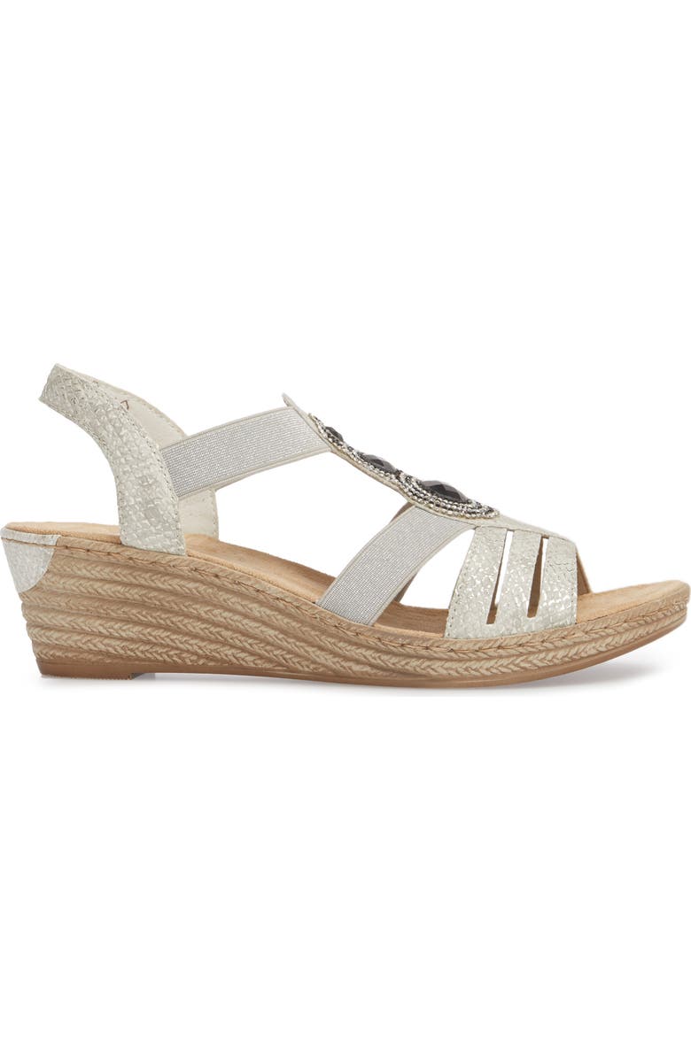 Rieker Antistress Fanni Wedge Sandal, Alternate, color,