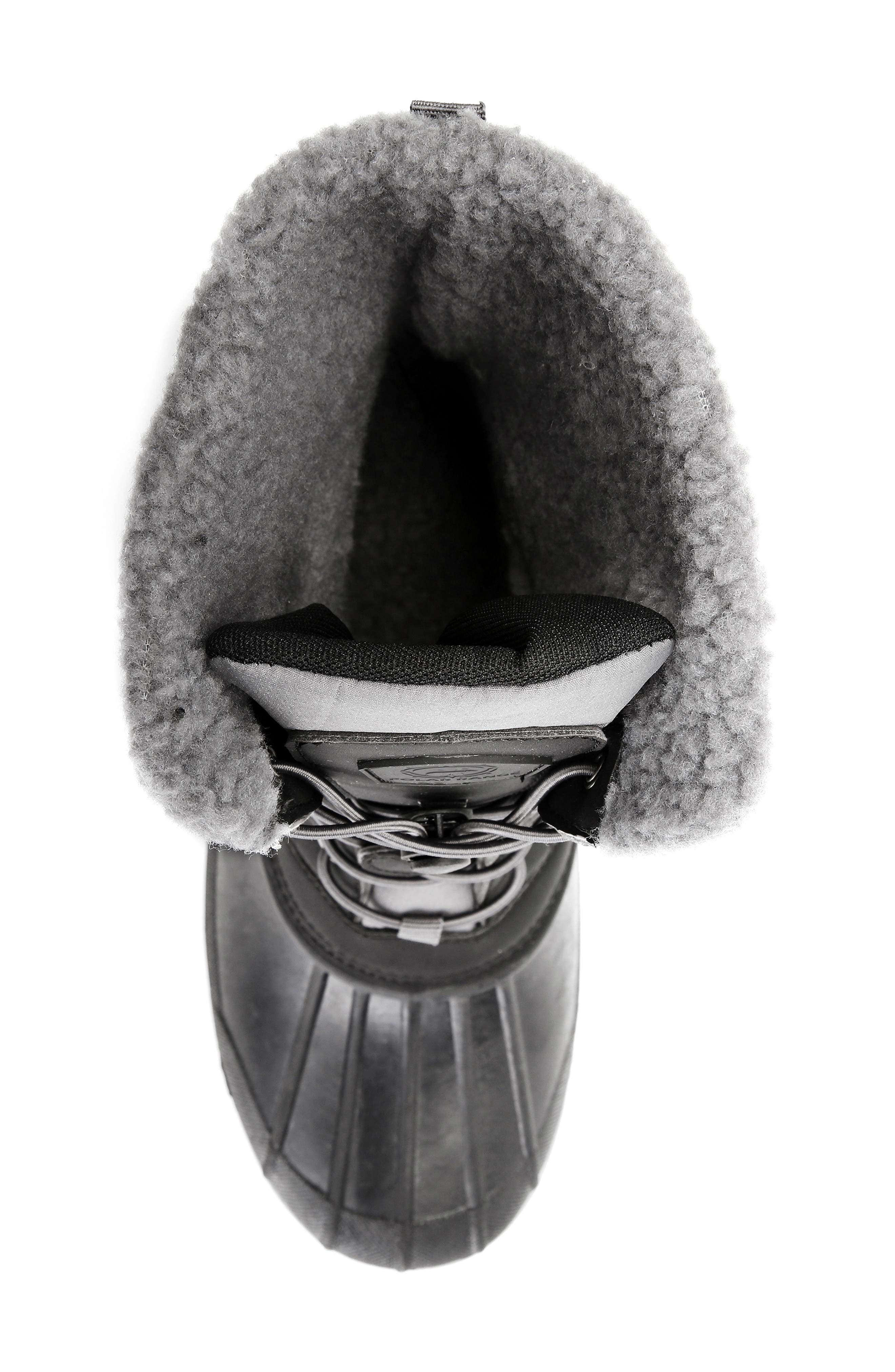 POLAR RANGE Arctic Waterproof Faux-Fur Lined Duck Toe Snow Boot, Alternate, color, Grey