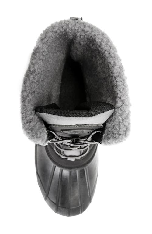 Polar Range Arctic Waterproof Faux-fur Lined Duck Toe Snow Boot In Grey