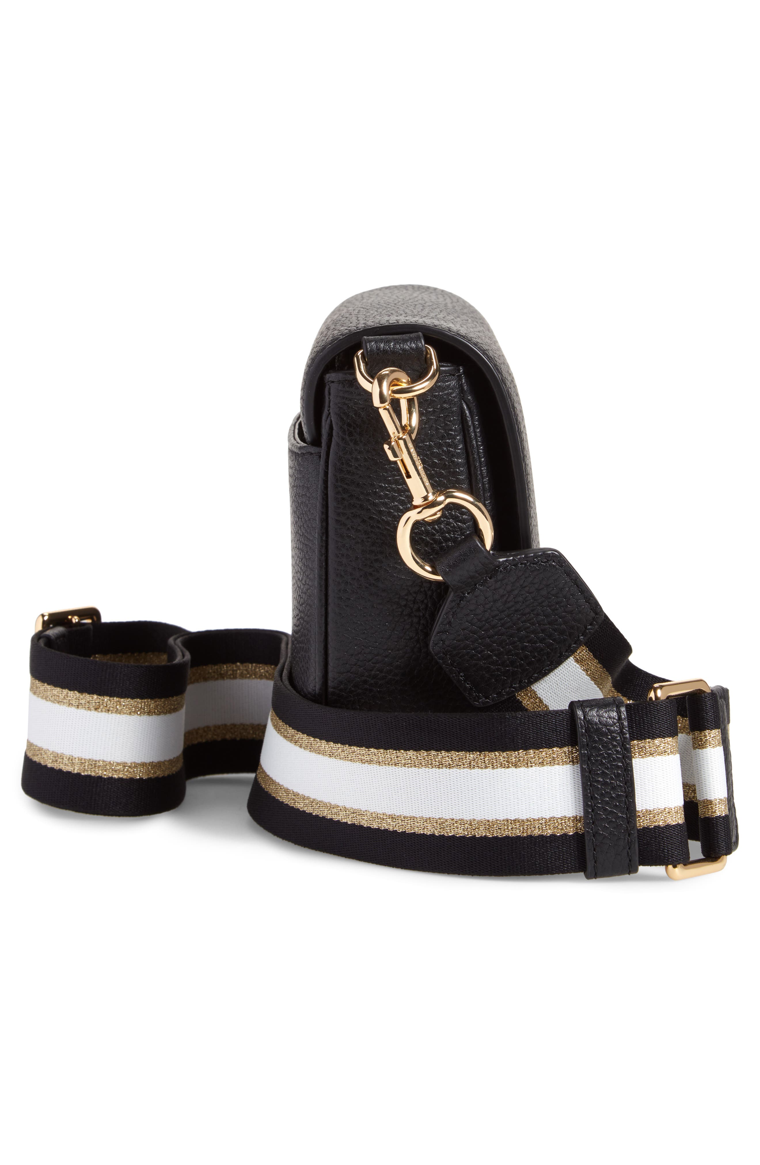 Marc Jacobs The Marc Jacobs Mini Leather Saddle Bag, Alternate, color, 