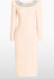 Jenny Packham Jacquetta Embellished Midi Dress