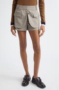 MONSE Check Jacket Hem Shorts