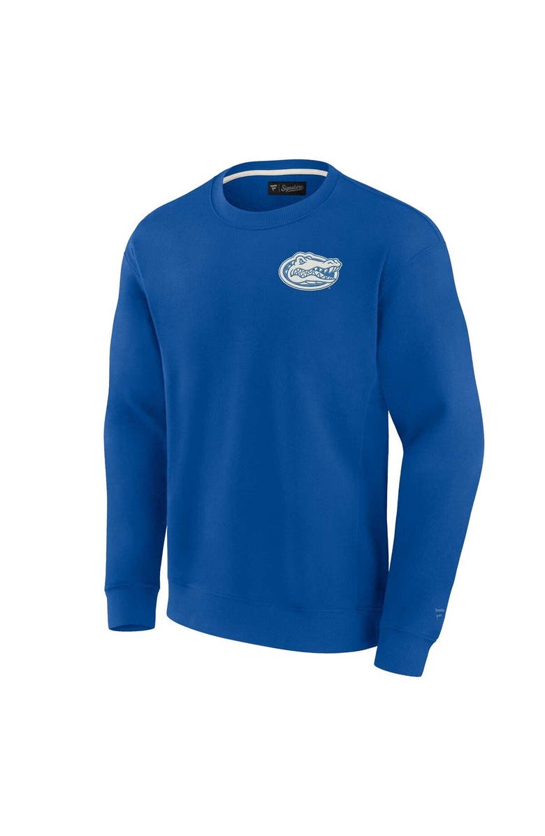 Fanatics Signature Unisex Fanatics Royal Florida Gators Super Soft Pullover Crew Sweatshirt, Alternate, color, Royal