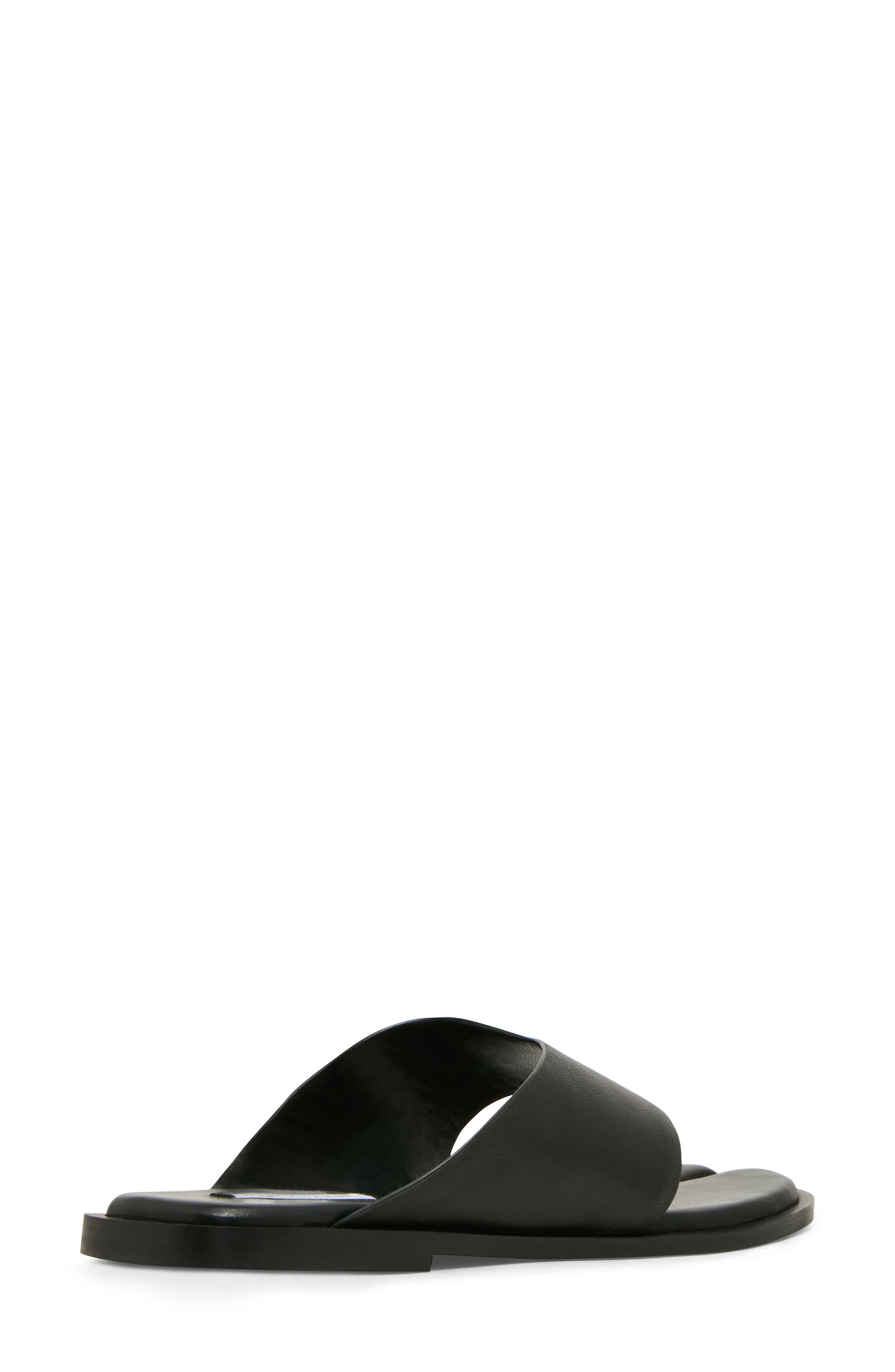 Steve Madden Illia Flip Flop, Alternate, color, Black Leather