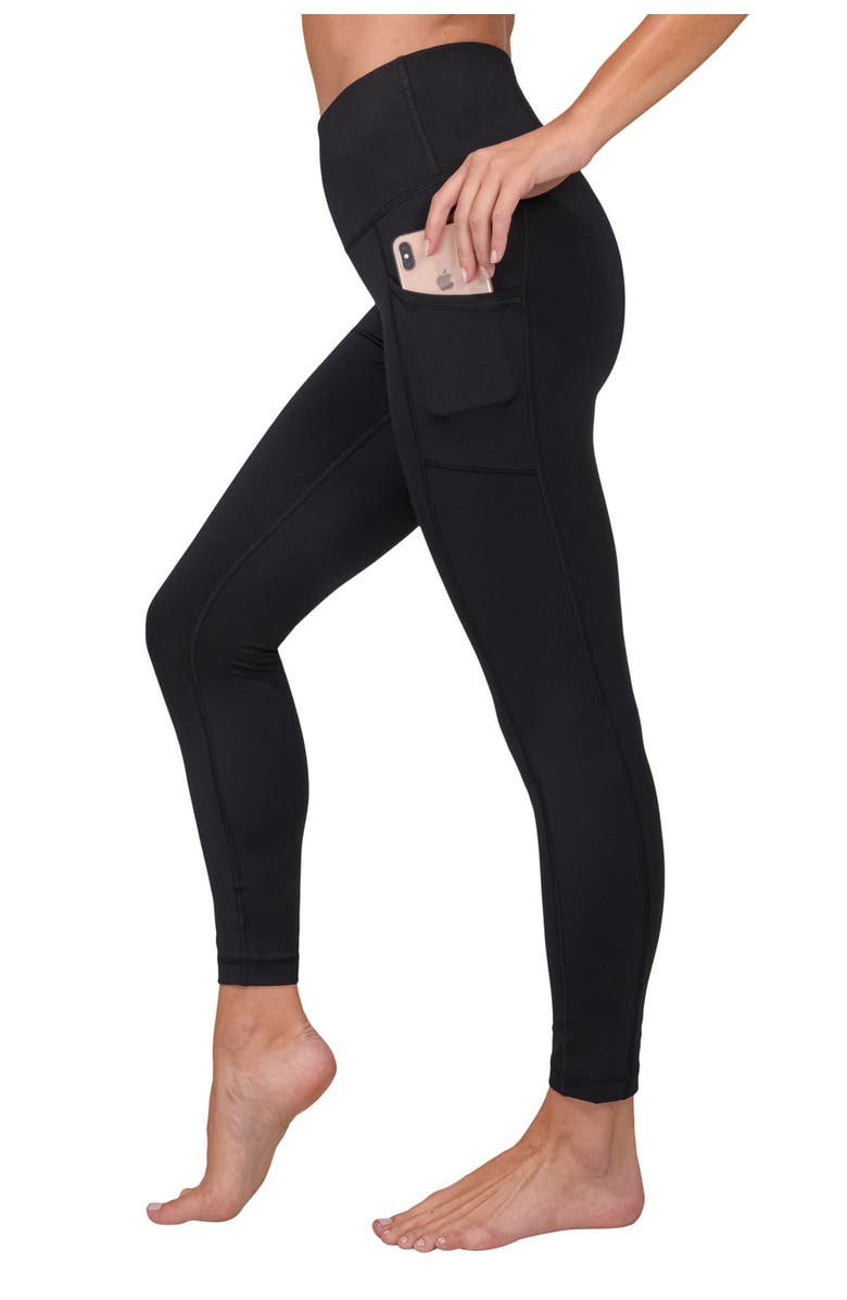 90 DEGREE BY REFLEX Wonderflex High Waist Pocket Capri Leggings, Alternate, color, 