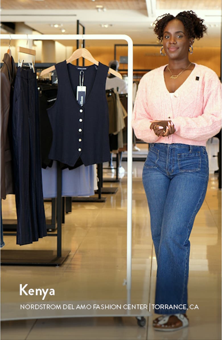 Hoorne Cotton Rib Button-Up Vest, sales video thumbnail