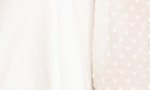 Gibsonlook Lovely Pindot Top In Neutral