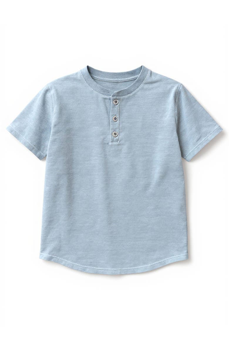 Miki Miette Pauli Short Sleeve Henley, Main, color, Lagoon