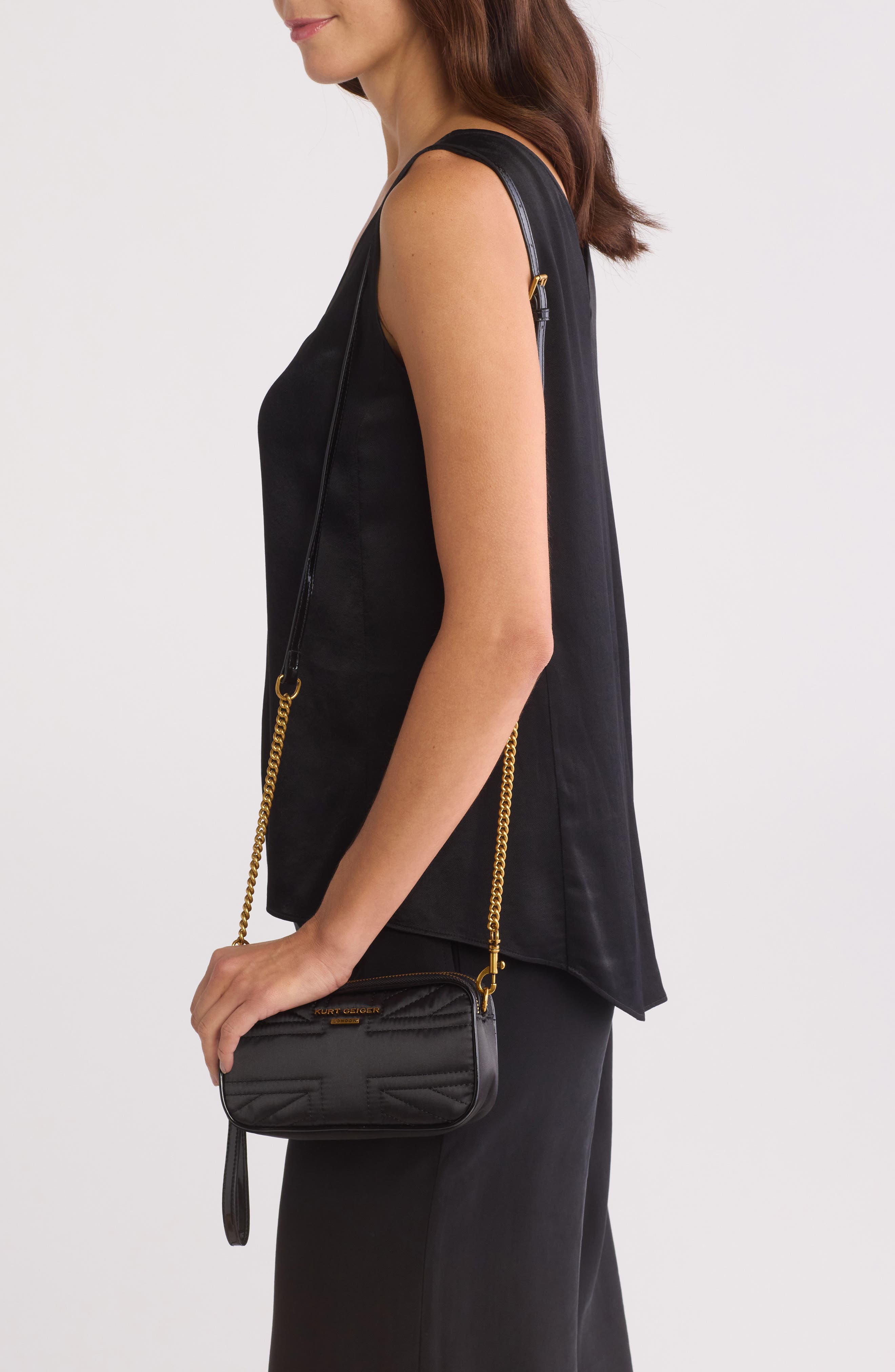 Kurt Geiger London Union Jack Recycled Camera Crossbody Bag, Alternate, color, 