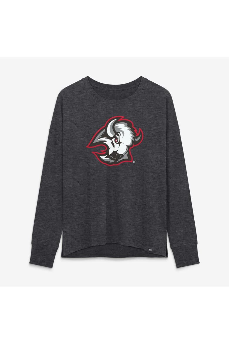 Women's Fanatics Heather Charcoal Buffalo Sabres Competition Legacy Long Sleeve T-Shirt, Main, color, Heather Charcoal