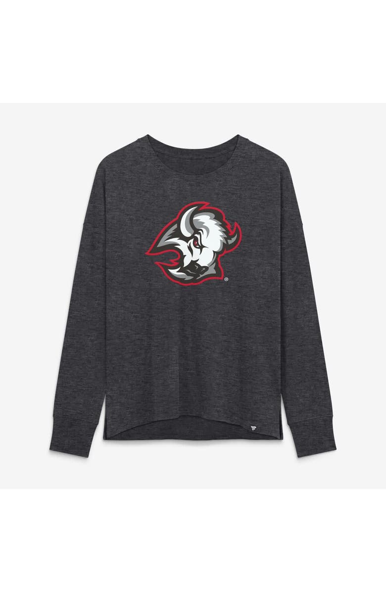 FANATICS Women's Fanatics Heather Charcoal Buffalo Sabres Competition Legacy Long Sleeve T-Shirt, Main, color, Heather Charcoal