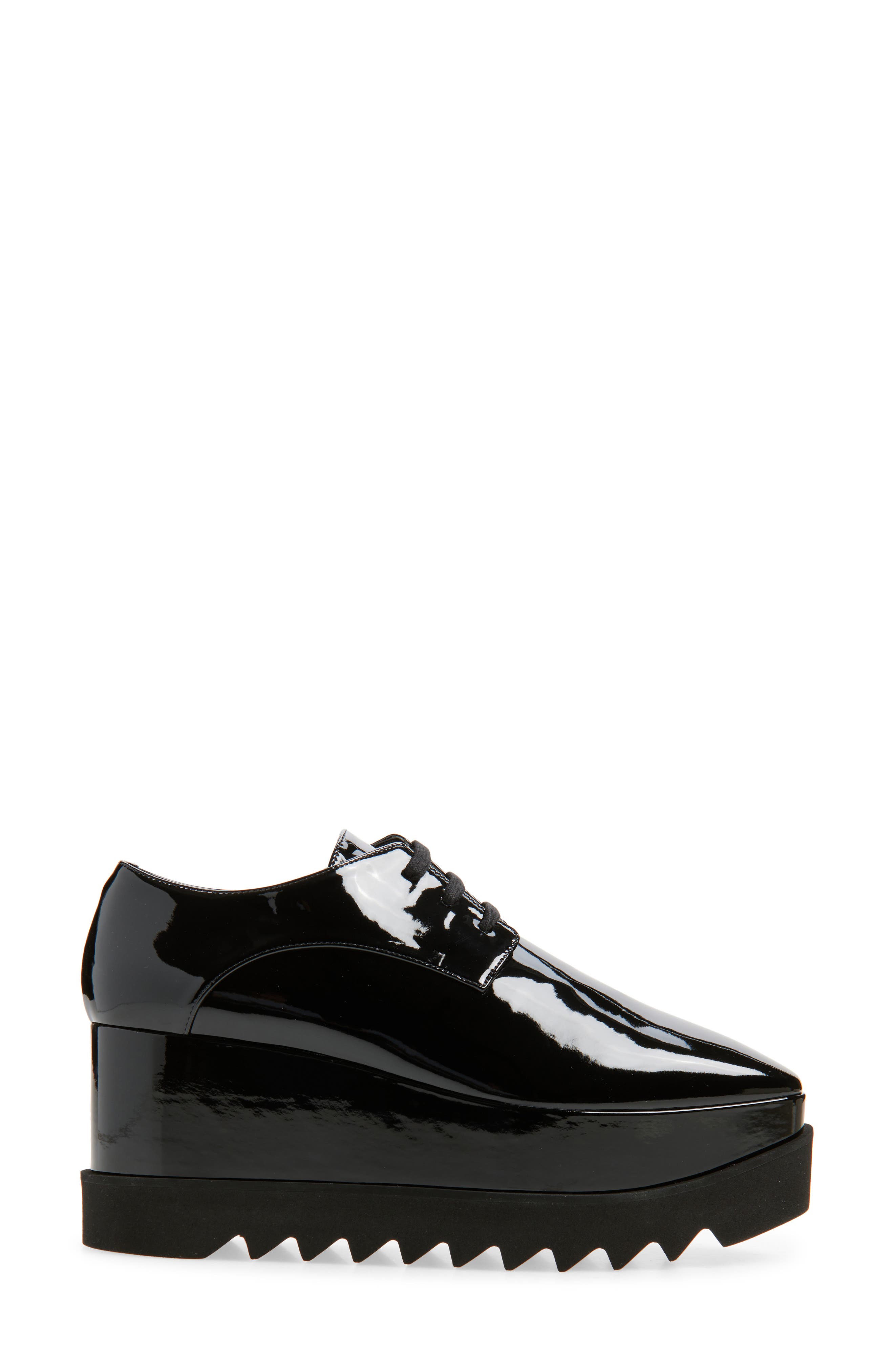 Stella McCartney Sneakelyse Platform Sneaker, Alternate, color, Black