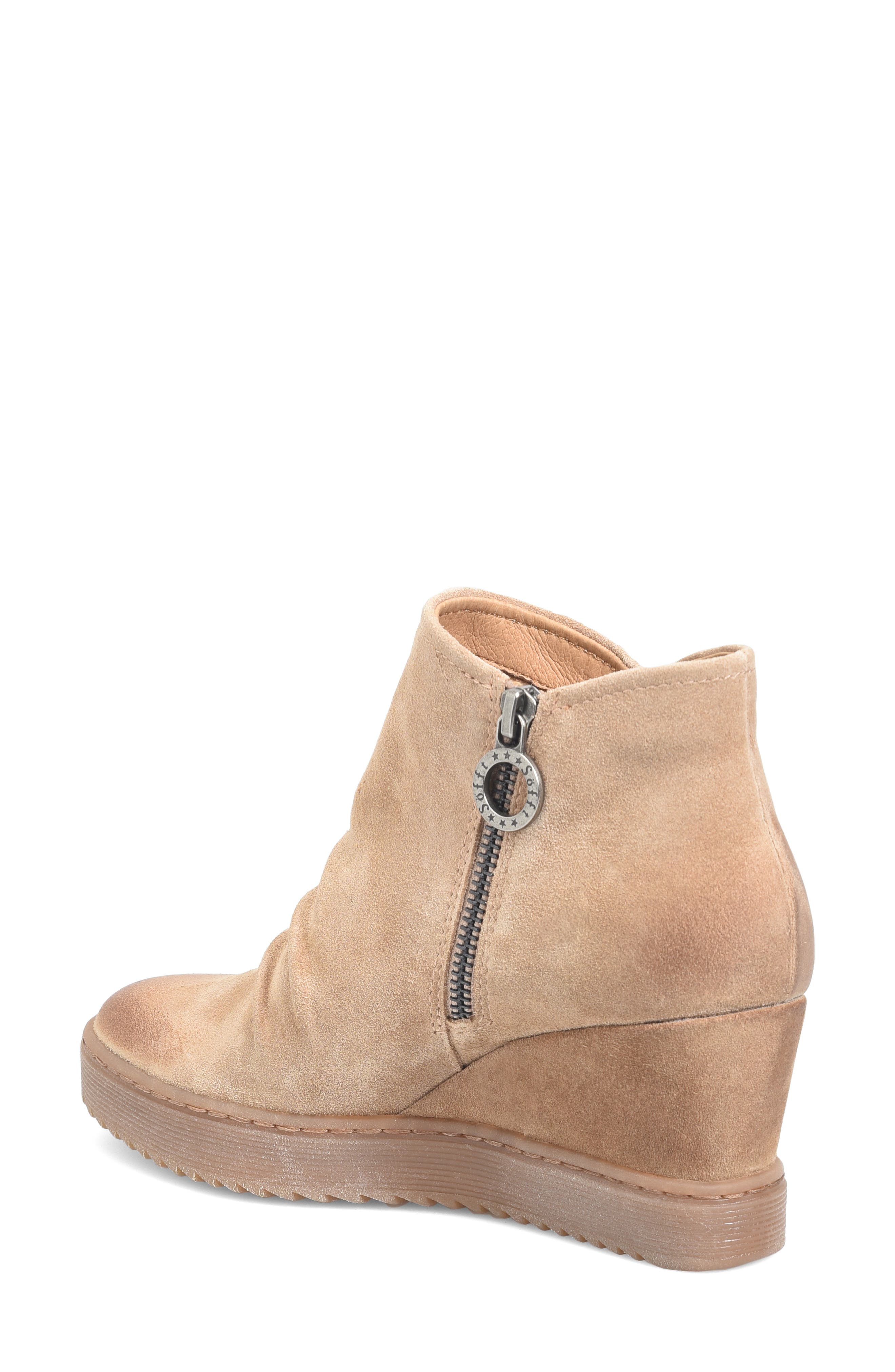 Siri Waterproof Wedge Bootie, Alternate, color, BARLEY