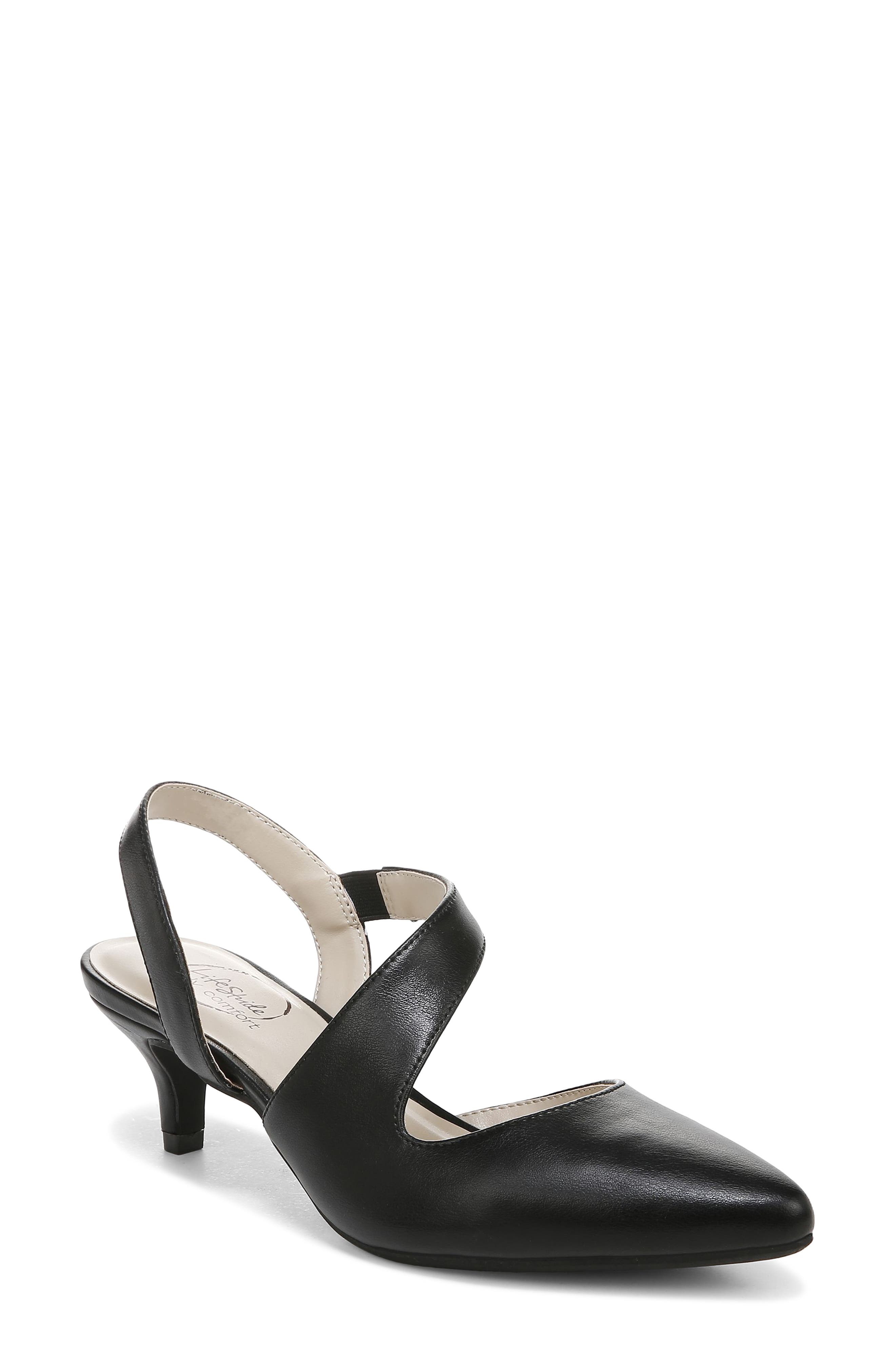 LifeStride Magnetic Kitten Heel Slingback Pump, Main, color, 