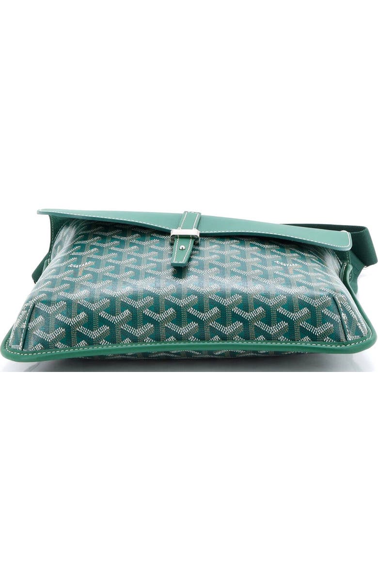 Pre-Owned Goyard Coursier Messenger Bag Coated Canvas and Leather, Alternate, color, Green