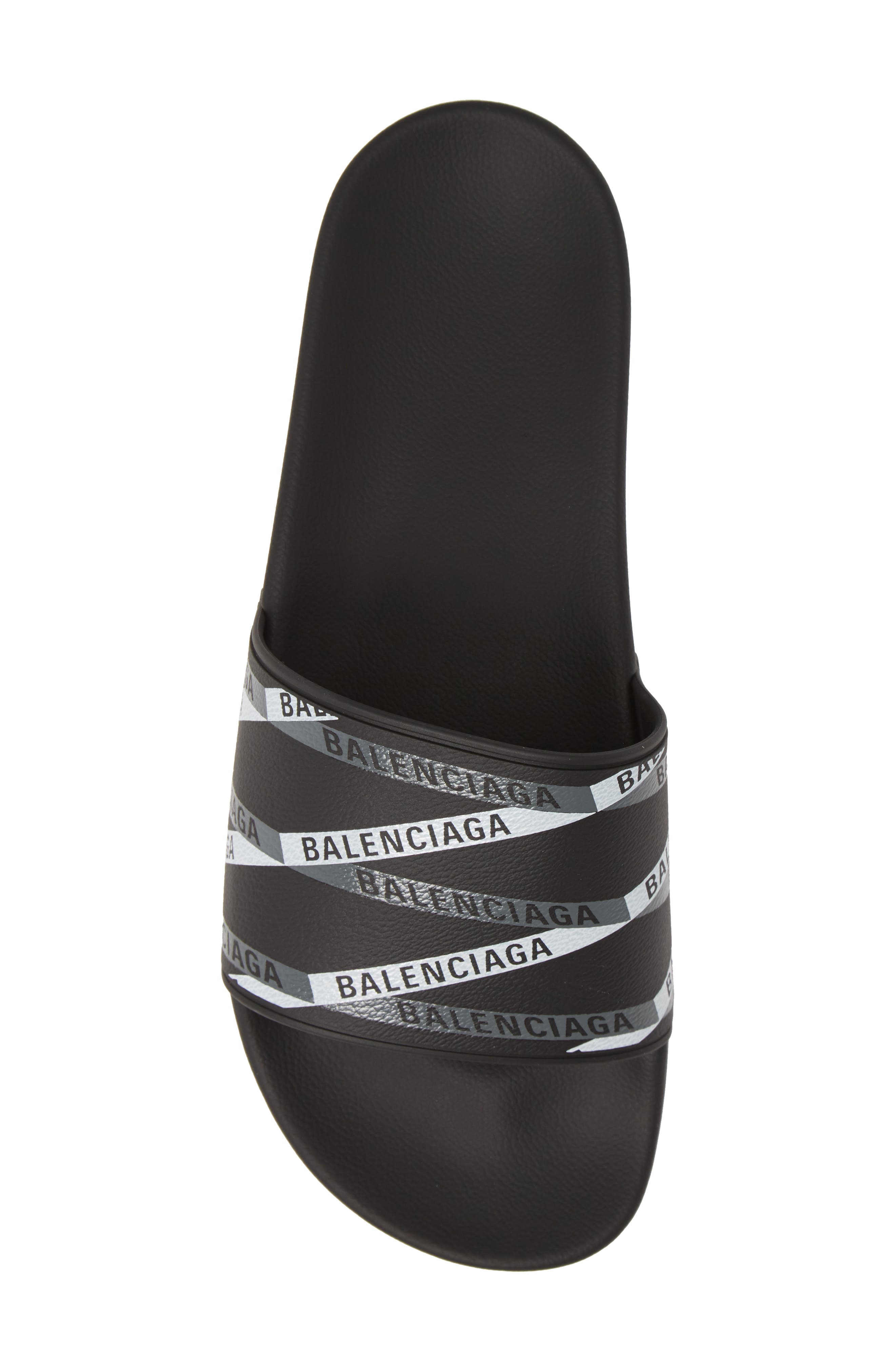 Balenciaga Monogram Slide Sandal, Alternate, color, 