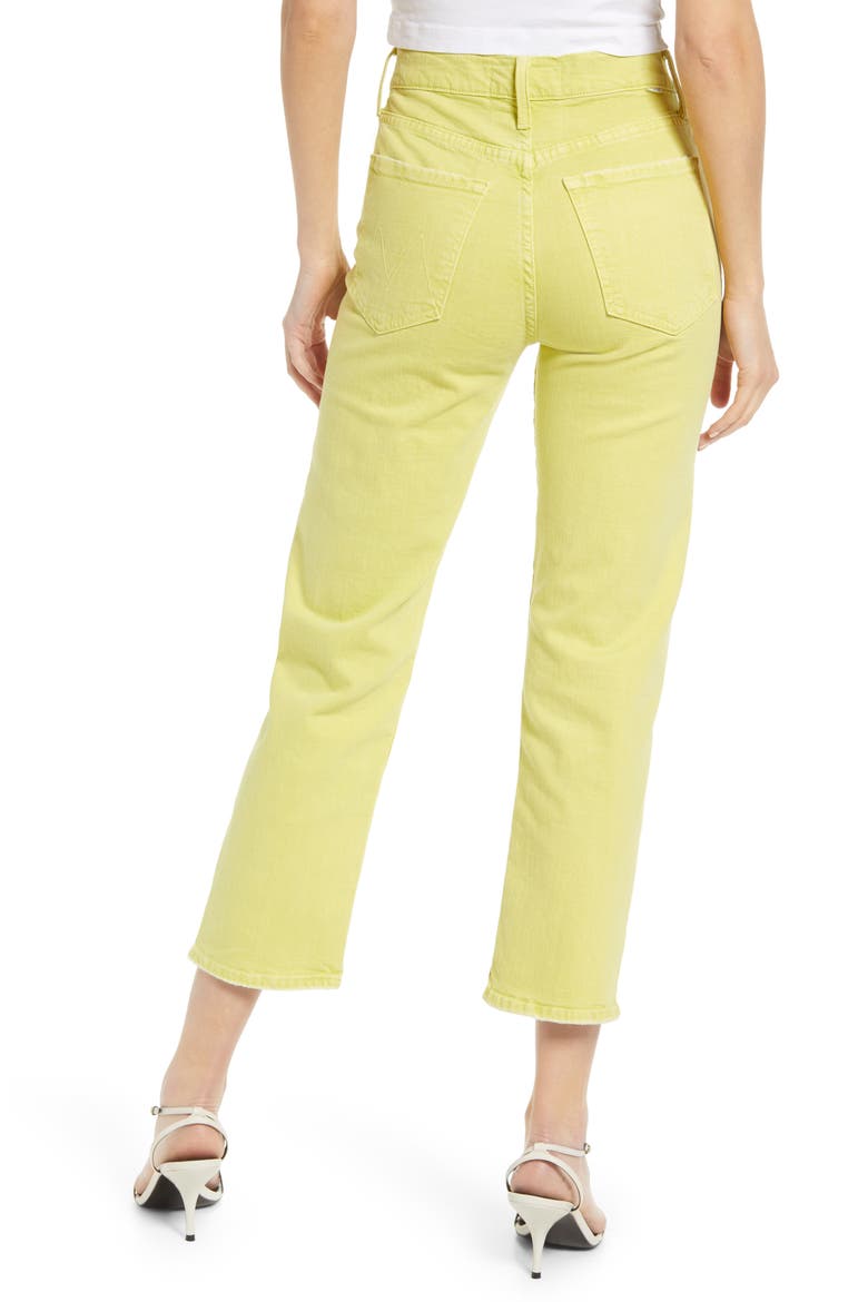 The Tomcat Chew Ripped Crop High Waist Jeans, Alternate, color, CITRON