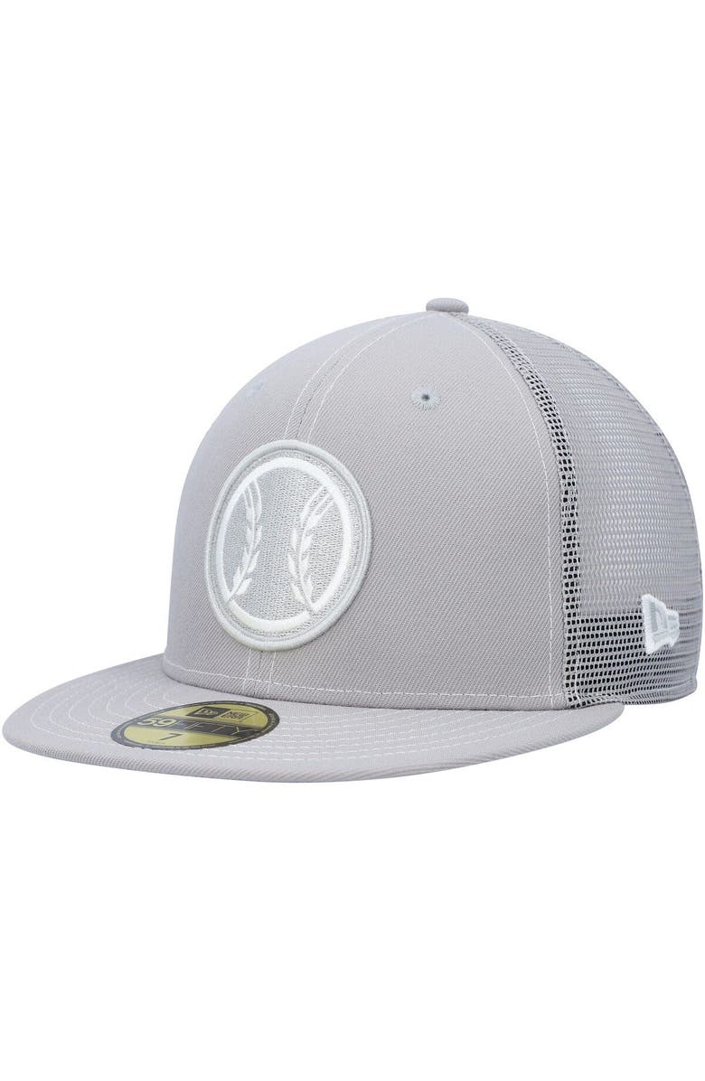 New Era Men's New Era  Gray Milwaukee Brewers 2023 On-Field Batting Practice 59FIFTY Fitted Hat, Main, color, Gray