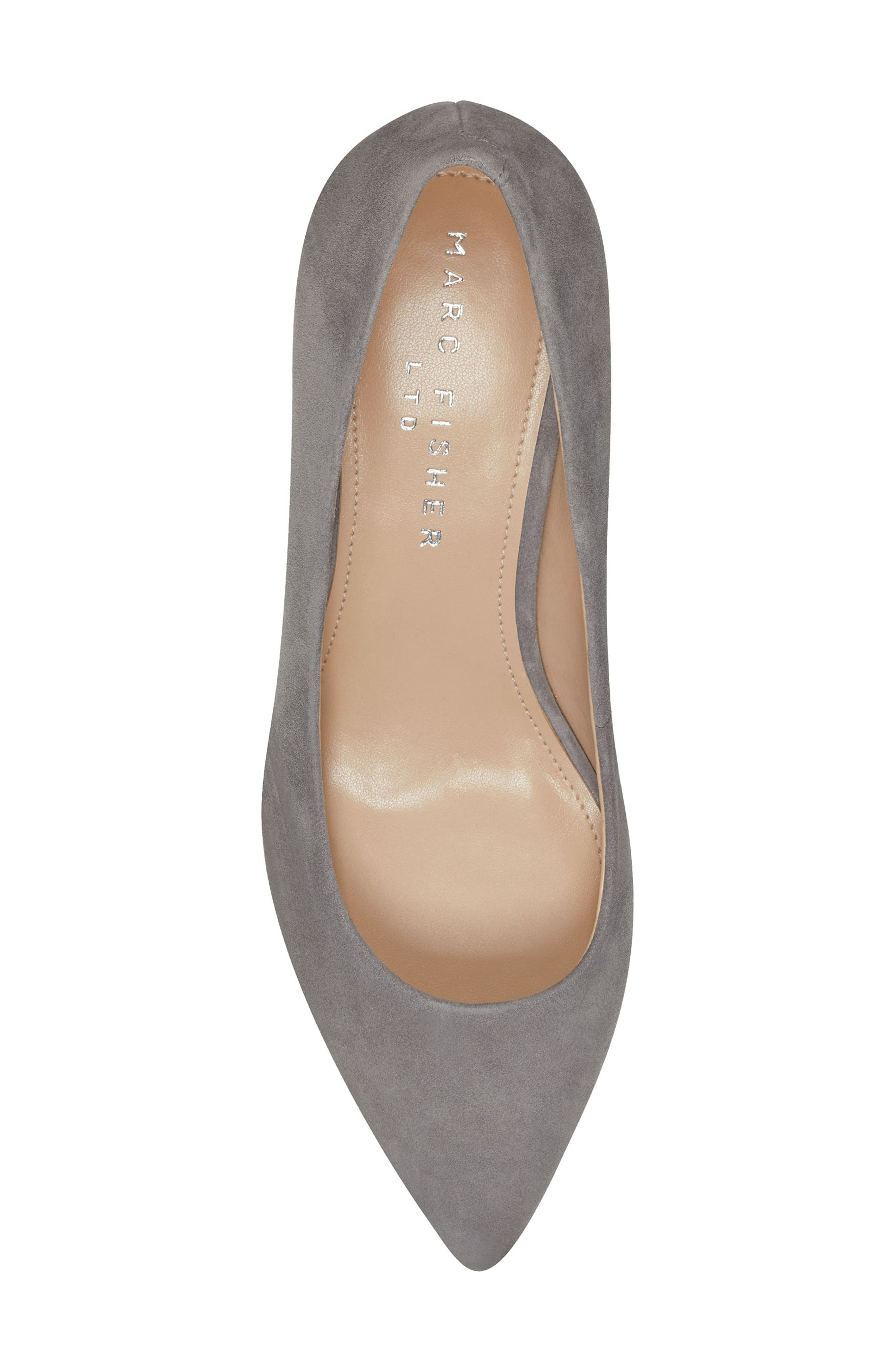Marc Fisher LTD Lewisa Pointed Toe Pump, Alternate, color, Dark Grey