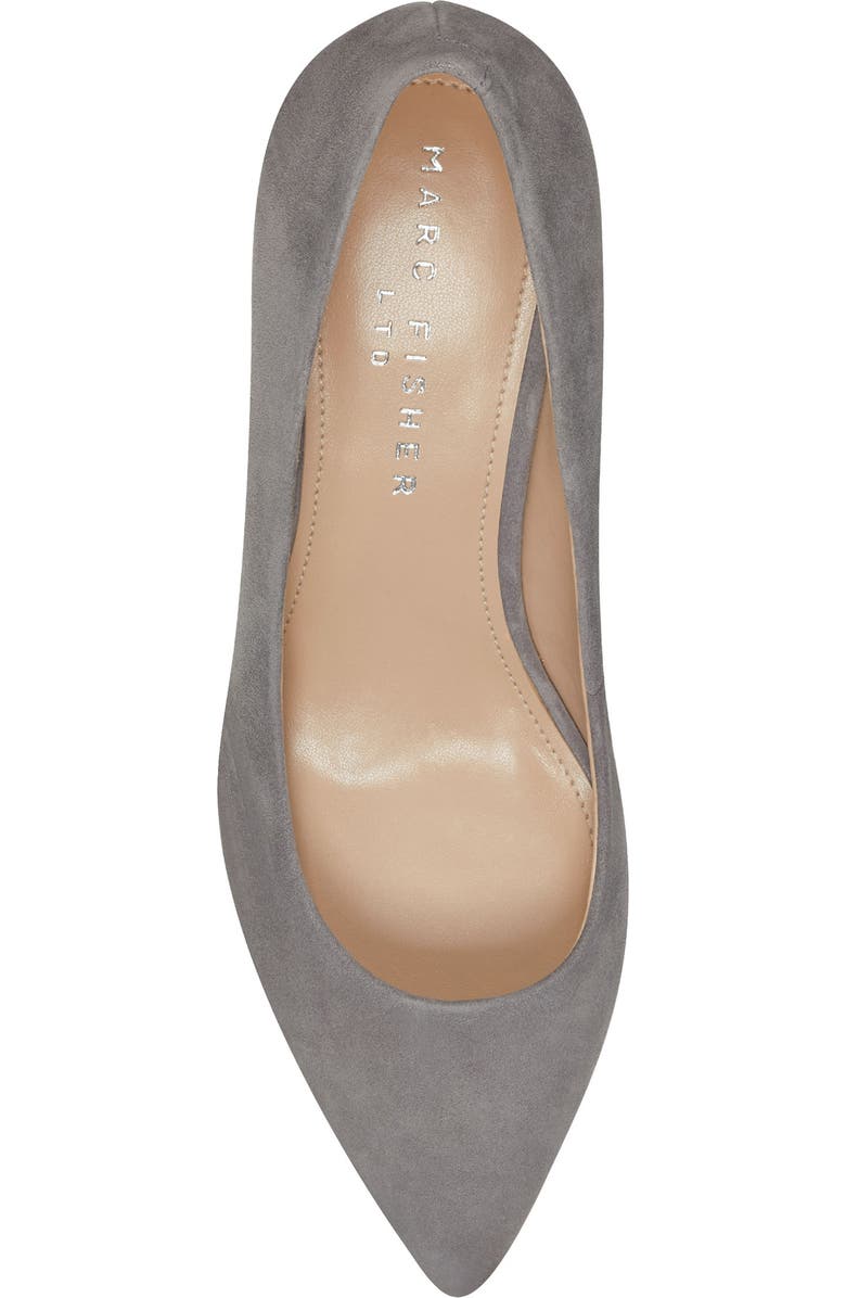 Marc Fisher LTD Lewisa Pointed Toe Pump, Alternate, color, Dark Grey