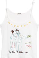 Bode Companion Embroidered Cotton Rib Camisole