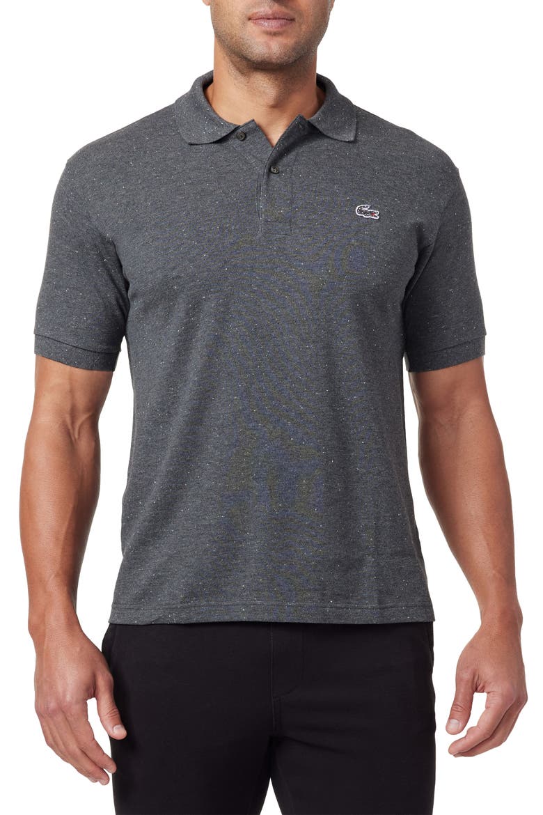 Classic Fit Cotton Blend Polo, Main, color, BITUME NEPS