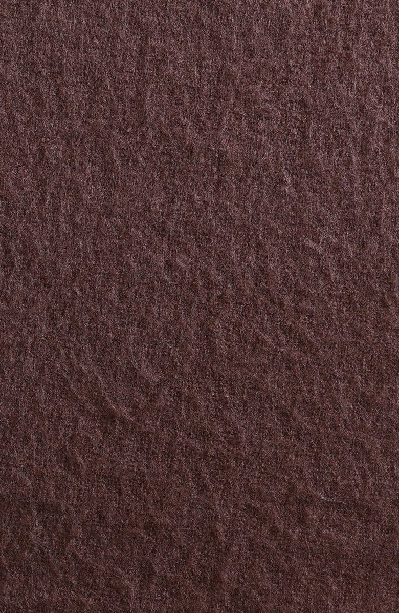 Calvin Klein Home Faux Mohair Throw Blanket, Alternate, color, Dark Red